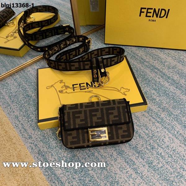 奢侈品FENDIFENDI家小可愛nano升級版布配牛皮blpj13368