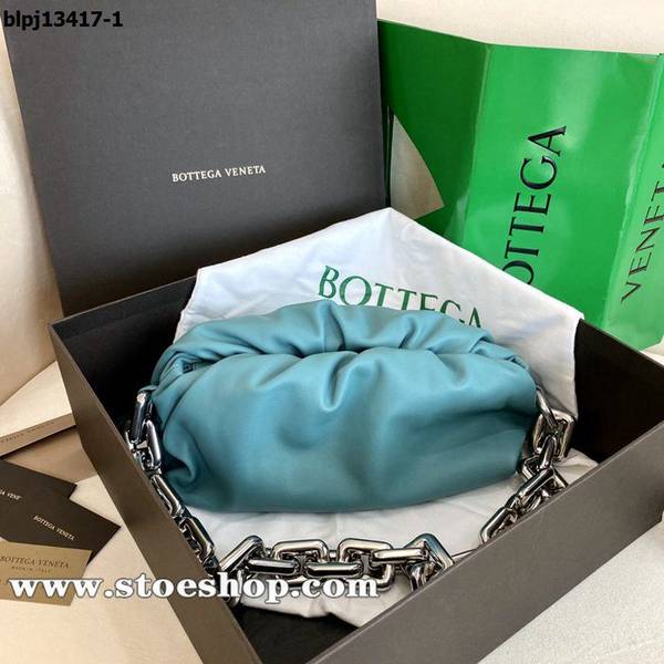 原單a貨BOTTEGA VENETA油畫藍鏈條雲朵包blpj13417
