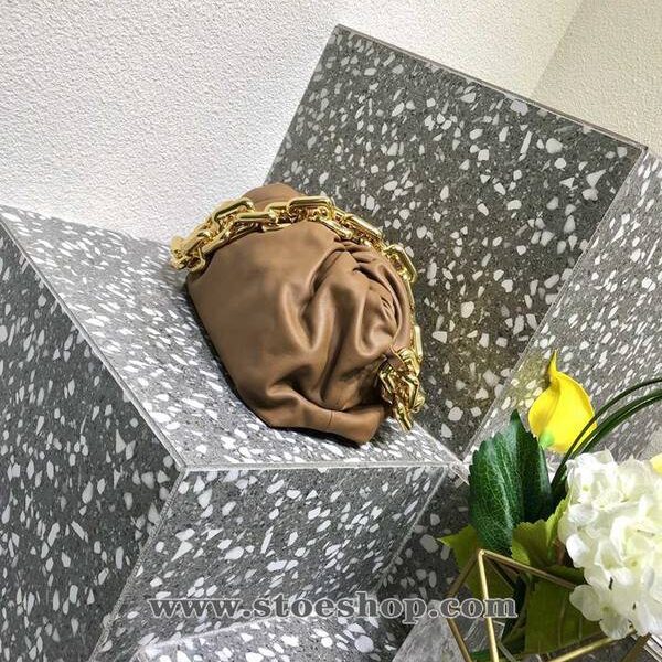 A貨原單BOTTEGA VENETABottega Veneta Chain Pouch金屬鏈條雲朵手拿單肩blpj13424
