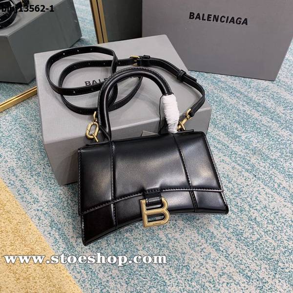 頂級1：1balenciaga小牛黑色沙漏包Hourglass沙漏包牛皮質感blpj13562