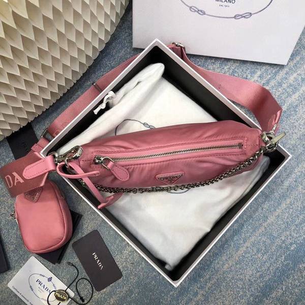 原單A貨prada少女粉頂級原單Prada新款nylon Hobo手拎/腋下包blpj13628 5 原單A貨prada少女粉頂級原單Prada新款nylon Hobo手拎/腋下包blpj13628
