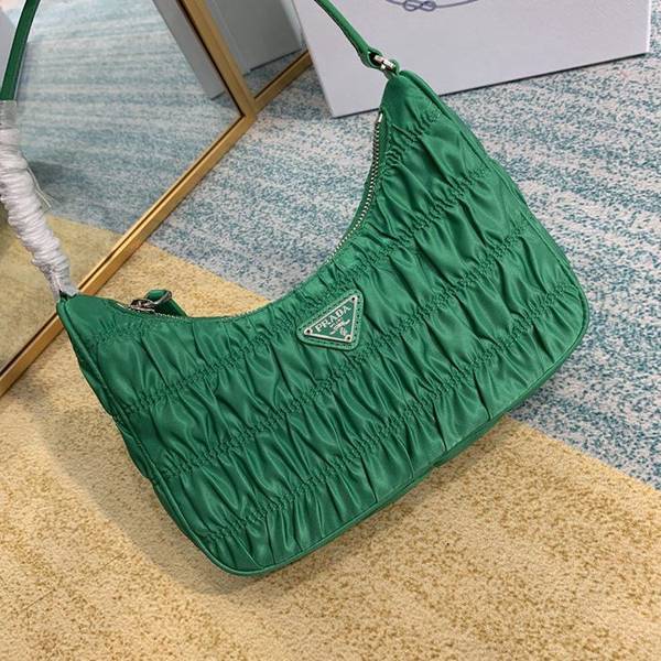 奢侈品高仿pradanylon 皺褶Hobo手拎/腋下包blpj13632 5 奢侈品高仿pradanylon 皺褶Hobo手拎/腋下包blpj13632
