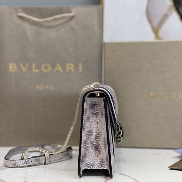 原單bvlgari專櫃同步新款蛇皮系列39174採用進口蛇皮blpj13659