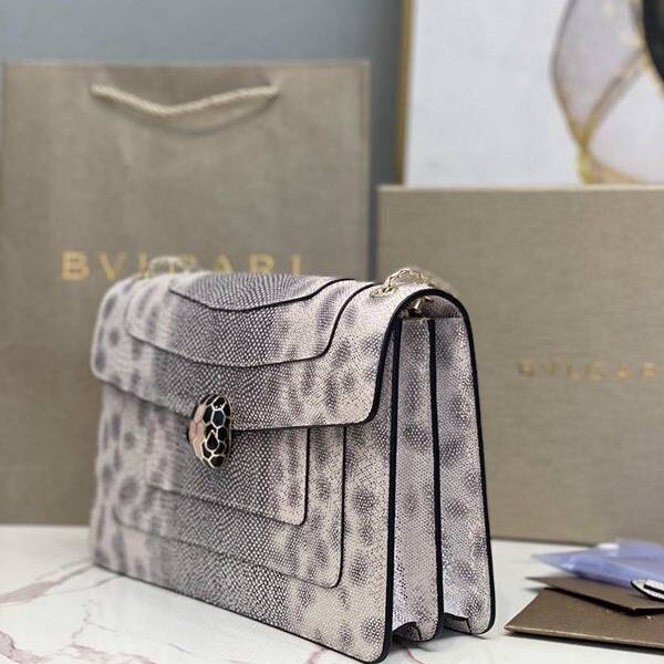 奢侈品bvlgari專櫃同步新款蛇皮系列35362採用進口蛇皮blpj13662