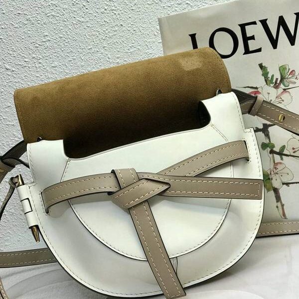 最高等級LOEWEGate馬鞍包蝴蝶結小牛皮blpj13779