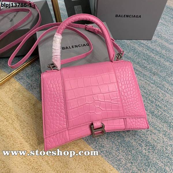 原單balenciaga鱷魚紋沙漏包Hourglass鱷魚紋沙漏包牛皮質感blpj13786