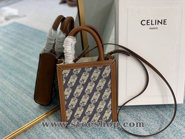 時尚a貨celineTriomphe Mini Cabas海軍藍、黃褐棕blpj13801 2 時尚a貨celineTriomphe Mini Cabas海軍藍、黃褐棕blpj13801