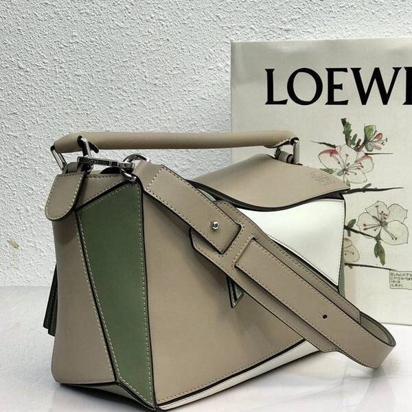 高仿精品批發LOEWE【Puzzle Bag】10171杏/綠 blpj13827