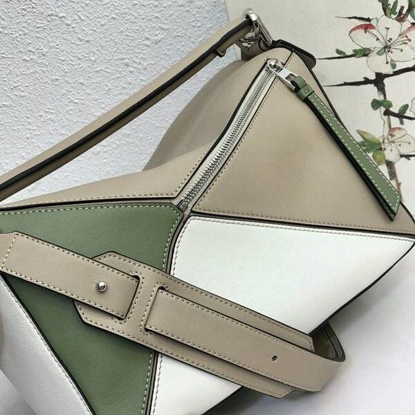 高仿精品批發LOEWE【Puzzle Bag】10171杏/綠 blpj13827