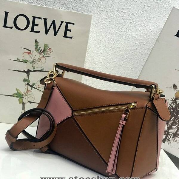 高仿包LOEWE棕拼粉Puzzle 羅意威進口西班牙小牛皮blpj13828 9 高仿包LOEWE棕拼粉Puzzle 羅意威進口西班牙小牛皮blpj13828