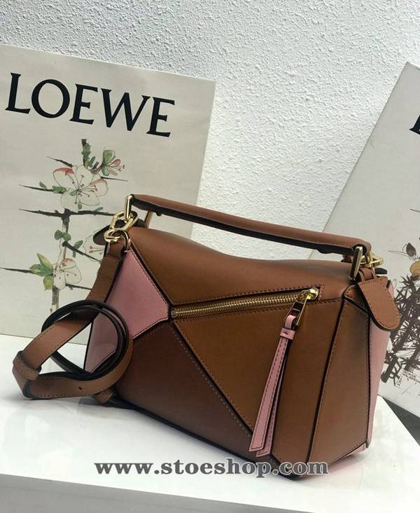 高仿包LOEWE棕拼粉Puzzle 羅意威進口西班牙小牛皮blpj13828 2 高仿包LOEWE棕拼粉Puzzle 羅意威進口西班牙小牛皮blpj13828