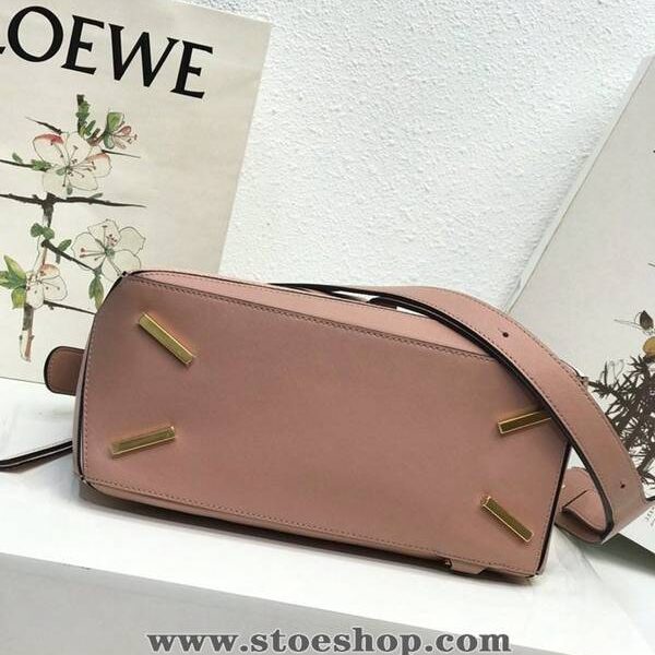 竭誠精品LOEWE裸粉拼磨砂Puzzle 羅意威進口西班牙小牛皮blpj13835