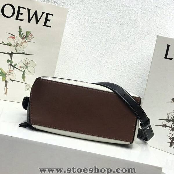 最高等級LOEWE黑拼褐色Puzzle 羅意威進口西班牙小牛皮blpj13838