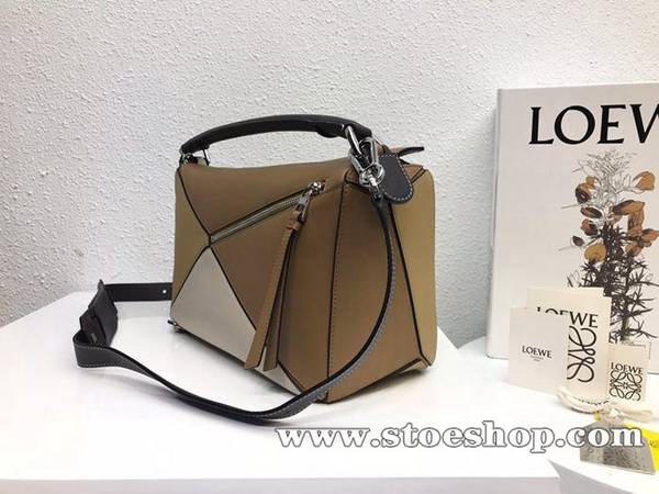 高仿精品批發LOEWE燕麥拼色Puzzle 羅意威進口西班牙小牛皮blpj13841 3 高仿精品批發LOEWE燕麥拼色Puzzle 羅意威進口西班牙小牛皮blpj13841