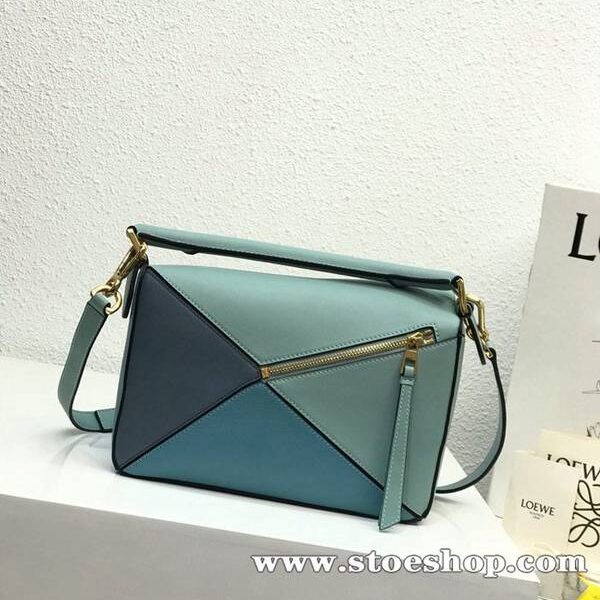 時尚a貨LOEWE湖水蘭拼Puzzle 羅意威進口西班牙小牛皮blpj13846 10 時尚a貨LOEWE湖水蘭拼Puzzle 羅意威進口西班牙小牛皮blpj13846