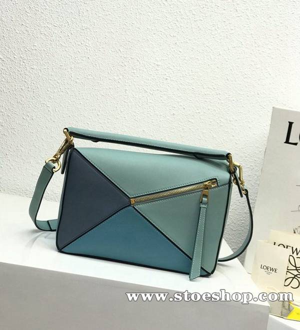 時尚a貨LOEWE湖水蘭拼Puzzle 羅意威進口西班牙小牛皮blpj13846 3 時尚a貨LOEWE湖水蘭拼Puzzle 羅意威進口西班牙小牛皮blpj13846