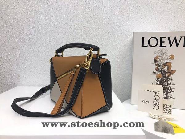 A貨之家LOEWE淺黃拼色Puzzle 羅意威進口西班牙小牛皮blpj13848 2 A貨之家LOEWE淺黃拼色Puzzle 羅意威進口西班牙小牛皮blpj13848