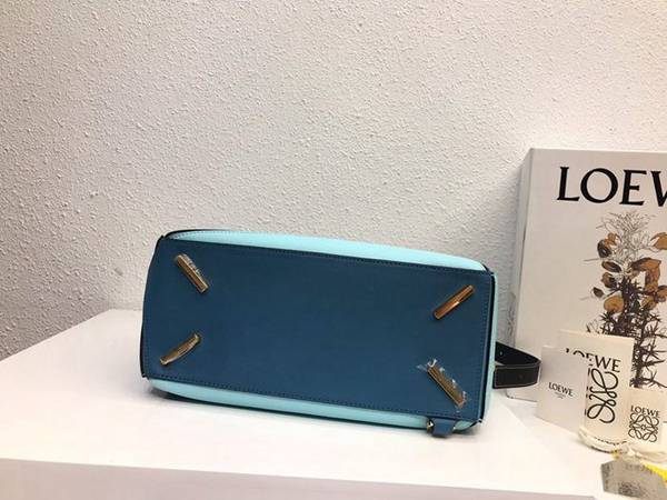 奢侈品1:1LOEWE淺藍拼色Puzzle 羅意威進口西班牙小牛皮blpj13851 5 奢侈品1:1LOEWE淺藍拼色Puzzle 羅意威進口西班牙小牛皮blpj13851