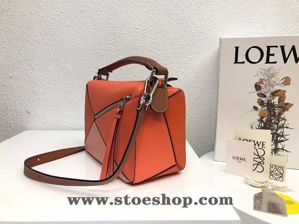 高仿精品LOEWE橙粉拼色Puzzle 羅意威進口西班牙小牛皮blpj13853 2 高仿精品LOEWE橙粉拼色Puzzle 羅意威進口西班牙小牛皮blpj13853