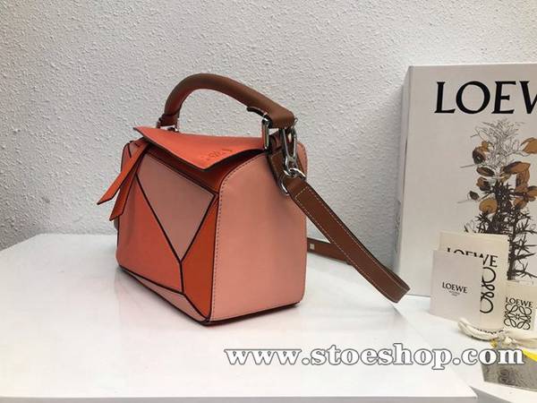 高仿精品LOEWE橙粉拼色Puzzle 羅意威進口西班牙小牛皮blpj13853 3 高仿精品LOEWE橙粉拼色Puzzle 羅意威進口西班牙小牛皮blpj13853