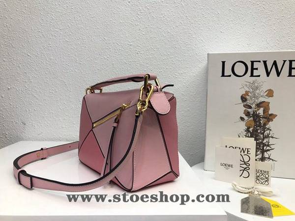 原單A貨LOEWE粉拼Puzzle 羅意威進口西班牙小牛皮blpj13854 2 原單A貨LOEWE粉拼Puzzle 羅意威進口西班牙小牛皮blpj13854