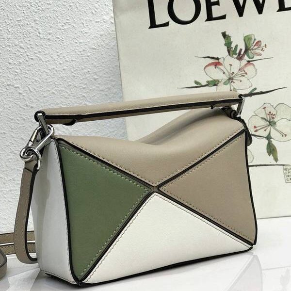 高仿奢侈品LOEWE杏／綠PUZZLEblpj13864