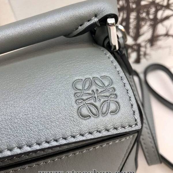 高仿包台灣LOEWE珍珠灰色羅意威全推新出puzzle mini 進口小牛皮 德國進口莎菲線blpj13874