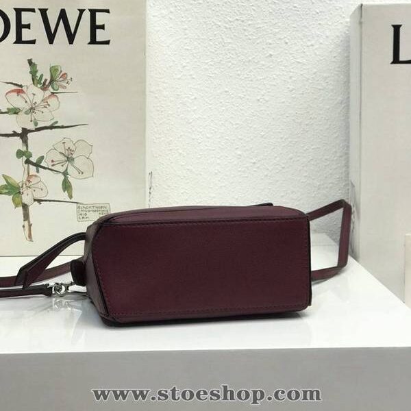 a貨LOEWE酒紅羅意威全新推出puzzle mini 進口小牛皮 德國進口莎菲線blpj13881