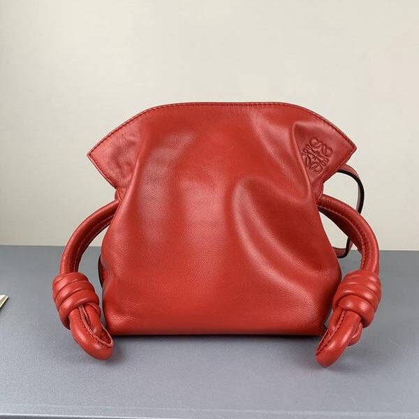 竭誠精品LOEWEMini福袋一級進口綿羊皮大紅色羊皮blpj13903