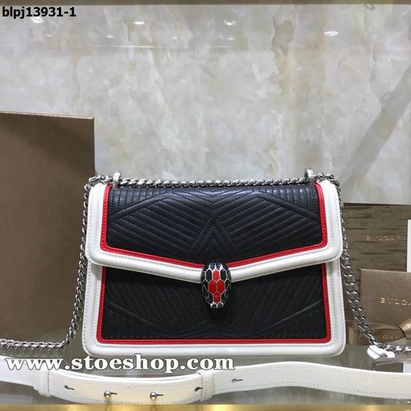 a貨BVLGARI Serpenti Forever手袋琺瑯蛇頭blpj13931