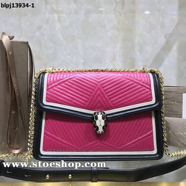 竭誠精品BVLGARI Serpenti Forever手袋琺瑯蛇頭blpj13934
