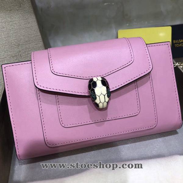 頂級高仿BVLGARI Serpenti Forever粉色小牛皮WOC多功能錢包blpj13935 2 頂級高仿BVLGARI Serpenti Forever粉色小牛皮WOC多功能錢包blpj13935