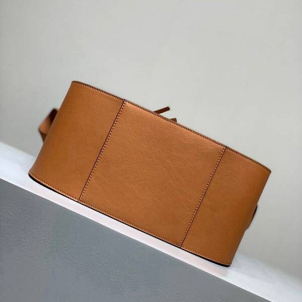 高仿精品LOEWE土黃Hammock bag 吊床包小牛皮blpj13966