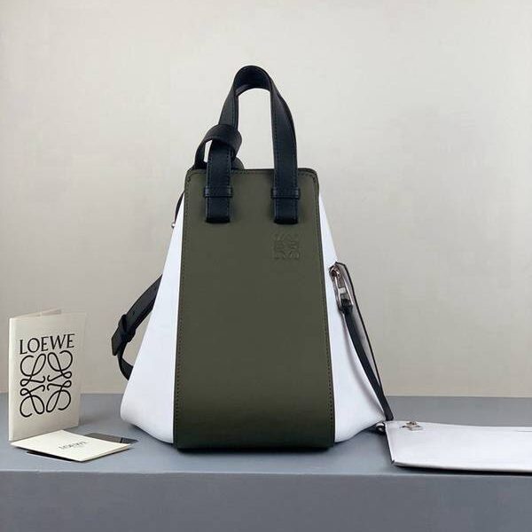 原版A貨LOEWEHammock專櫃最新拼色西班牙進小牛皮blpj13968