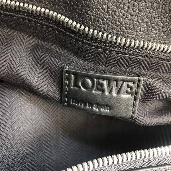 高仿LOEWE羅意威櫃專爆款Puzzle黑色荔枝男女通用進口西班牙小牛皮blpj14086