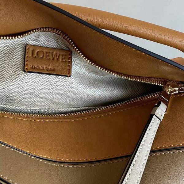 A貨精品LOEWE淺焦糖PUZZLE中號