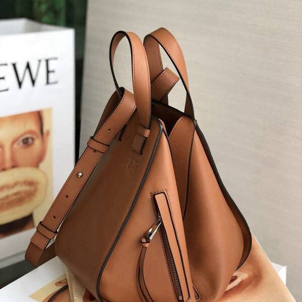 高仿網台灣LOEWEHammock Bag正品開模 進口小牛皮blpj14302