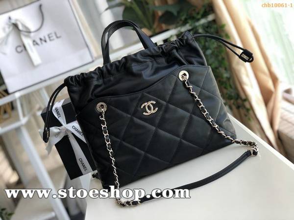 chanel牛皮編織手柄手提包香奈兒專櫃最新型號:AS0985小號購物包義大利進口小羊皮抽繩設計chb10061 1 chanel牛皮編織手柄手提包香奈兒專櫃最新型號:AS0985小號購物包義大利進口小羊皮抽繩設計chb10061