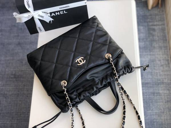 chanel牛皮編織手柄手提包香奈兒專櫃最新型號:AS0985小號購物包義大利進口小羊皮抽繩設計chb10061 3 chanel牛皮編織手柄手提包香奈兒專櫃最新型號:AS0985小號購物包義大利進口小羊皮抽繩設計chb10061