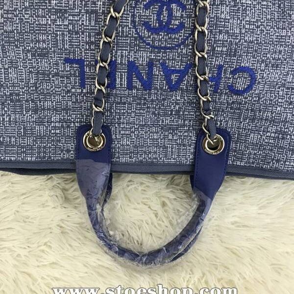香奈兒包包高仿chanel 66941大號沙灘牛仔帆布包chanel deauville春夏迪拜度假系列經典購物袋帶手柄大號媽咪包chb10146