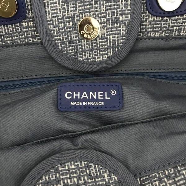香奈兒包包高仿chanel 66941大號沙灘牛仔帆布包chanel deauville春夏迪拜度假系列經典購物袋帶手柄大號媽咪包chb10146