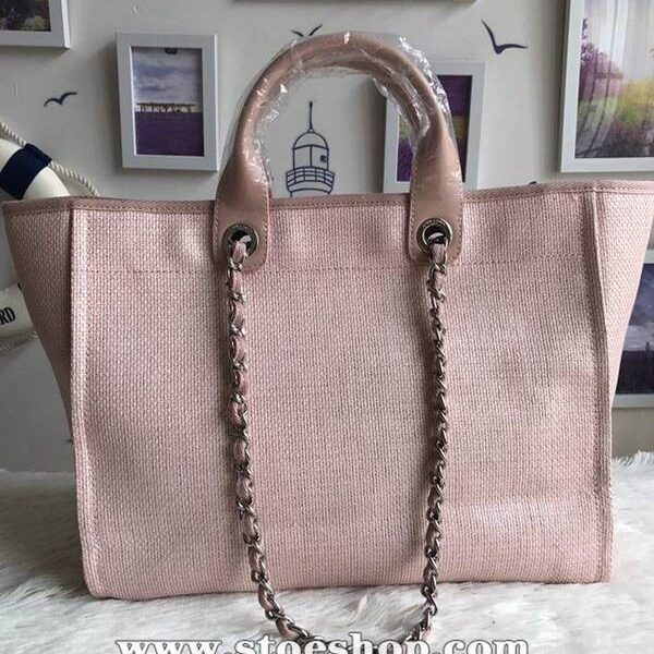 香奈兒 相機包高仿chanel 66941大號沙灘牛仔帆布包chanel deauville春夏迪拜度假系列經典購物袋帶手柄大號媽咪包chb10148