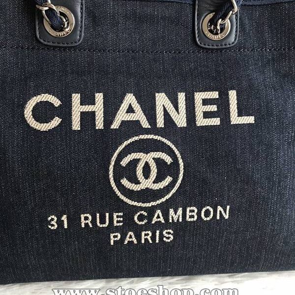 香奈兒 獨家高仿chanel 66941大號沙灘牛仔帆布包chanel deauville春夏迪拜度假系列經典購物袋帶手柄大號媽咪包chb10152