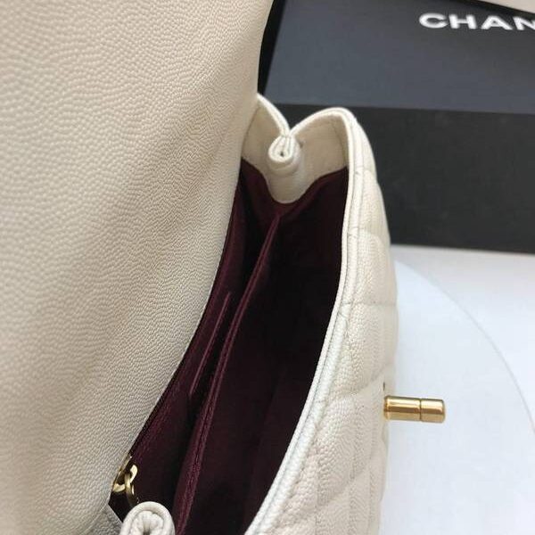 chanel長夾高仿A92990最新棱格細顆粒壓花小牛皮配與手柄單肩斜挎手提中號口蓋包chb10182