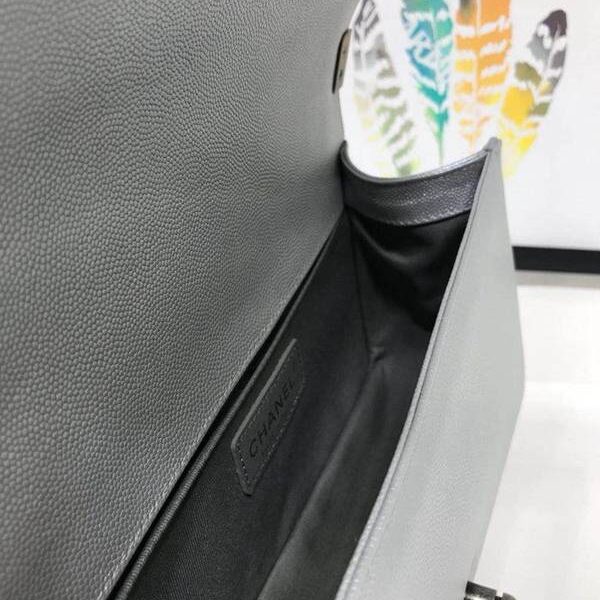 貨到付款香奈兒A67086最新款V字紋顆粒壓花小牛皮經典BOY單肩斜挎鏈條口蓋包chb10260