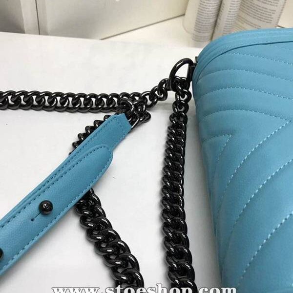 專櫃爆款香奈兒A67086最新款V字紋顆粒壓花小牛皮經典BOY單肩斜挎鏈條口蓋包chb10263