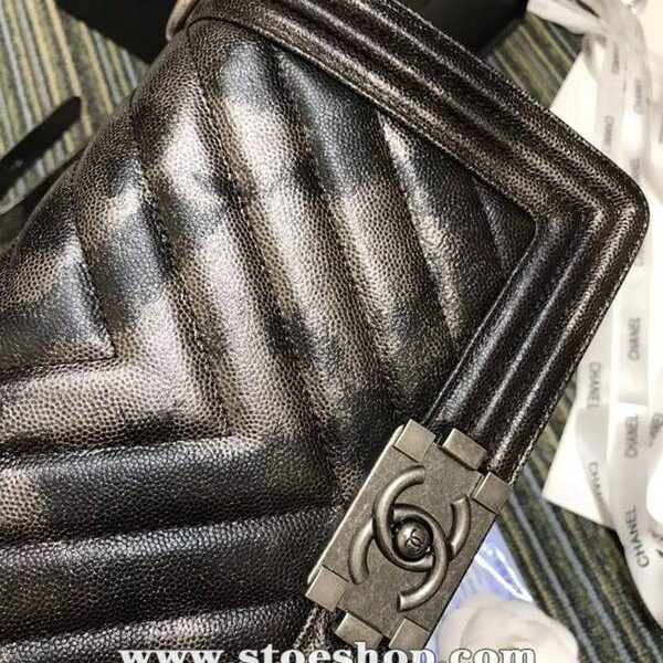 原单包包香奈兒A67086最新v字紋顆粒壓花質感小牛皮經典BOY單肩斜挎鏈條口蓋包chb10279