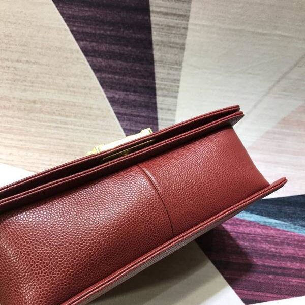 頂級頂級高仿包包香奈兒A67086 BOY chanel口蓋包顆粒壓花小牛皮chb10287