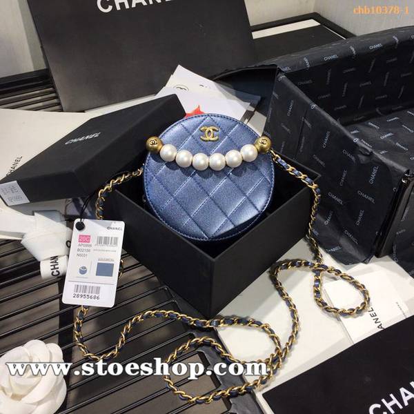 chanel長夾chanel2020早春新款AP0999小圓餅珍珠包黑色白色chb10378