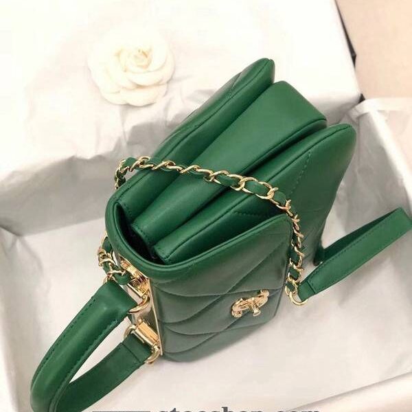 世界奢侈品品牌chanel新品原單進口羊皮三明治大菱格斜挎包chb10380